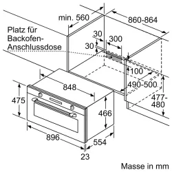 Siemens VB558C0S0 iQ500 Einbau-Backofen 90 cm Edelstahl -