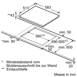 Siemens EA645GEA1C iQ100 Elektrokochfeld 60 cm Kochfeld Herd