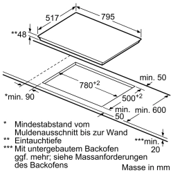 Bosch PKC845FP1C Serie | 6 Elektrokochfeld 80 cm Autarkes