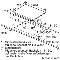 Bosch PXE875DC1E Serie | 8 Induktionskochfeld 80 cm Autarkes
