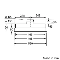 Bosch -DHL555BL Serie | 4 Lüfterbaustein 53 cm Silbermetallic-