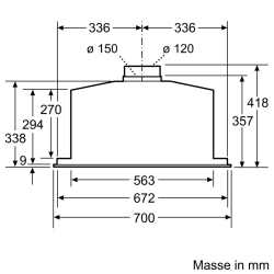 Bosch DHL785C Serie | 6 Lüfterbaustein 70 cm Edelstahl hottes