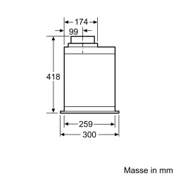 Bosch -DHL885C Serie | 6 Lüfterbaustein 86 cm Edelstahl-