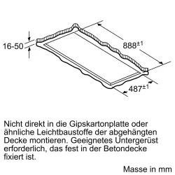 Bosch -DRC97AQ50 Serie | 6 Deckenlüfter 90 cm Edelstahl-