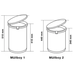 Kehricht-Schwenksystem PEKA Müllboy 1 200.0043.43 Standard 