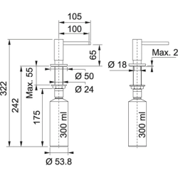 Franke Armaturen und Seifenspender -119.0547.906-