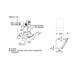 Bosch -DWK87EM60 Schräghaube 80 cm-