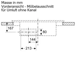 Siemens iQ700 EX875LX67E Kochfeld mit integriertem Dunstabzug