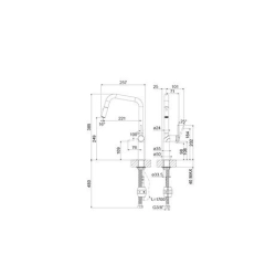 Gessi 40.002.111 Küchenarmaturen Stelo Auszugsbrause 