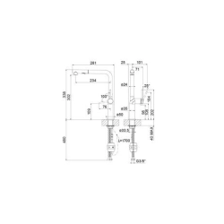 Gessi 40.002.118 Küchenarmaturen Stelo Auszugsbrause 