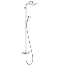 Croma E 1jet Showerpipe mit Wannenthermostat 