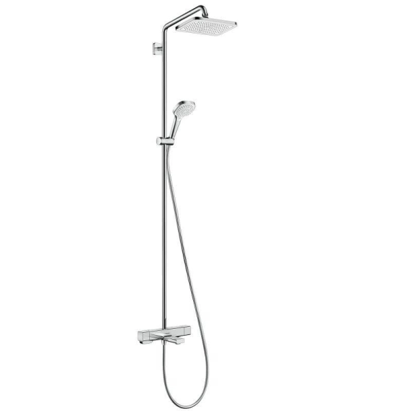 Croma E 1jet Showerpipe mit Wannenthermostat 