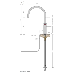Quooker Classic Fusion Round Bassins et robinetterie -