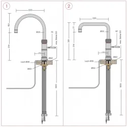 Quooker -Classic Fusion Square-Quooker Variante: pro3, combi+