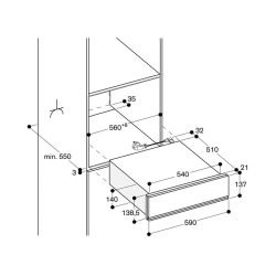 Gaggenau-DVP 221 100 Vakuumierschublade Serie 200 Glasfront