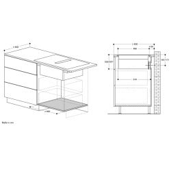 Gaggenau-CV 282 111 Flex-Induktionskochfeld mit integriertem-
