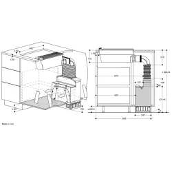 Gaggenau-VL 200 120 Vario-Muldenlüftung Serie 200 Schwarze