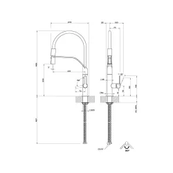 Gessi 60005 Küchen Armaturen Farbe: finox 149, finox / matt