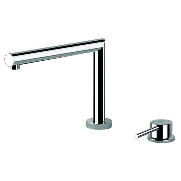 Gessi 50107-031-149 Zweigriff-Küchenmischer mit Schwenkarm und