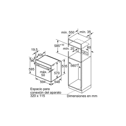 Bosch HBA510BR0 Serie | 2 Einbau-Backofen 60 cm Edelstahl