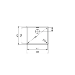 Suter 10.103.851 Daneo DAN CP 50U Unterbau-Becken 