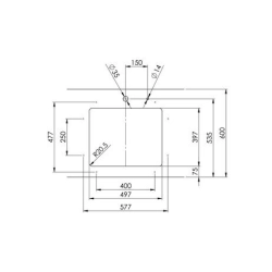 Suter 10.103.851 Daneo DAN CP 50U Unterbau-Becken 