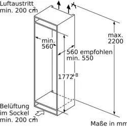 Bosch -KIS87ADD0 Serie | 6 Einbau-Kühl-Gefrier-Kombination mit