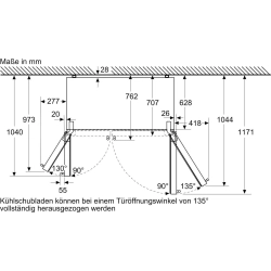 Siemens KA93GAIEP iQ500 Amerikanischer Side by Side -