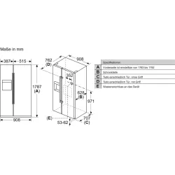 Siemens -KA93DAIEP iQ500 Amerikanischer Side by Side 178.7 x
