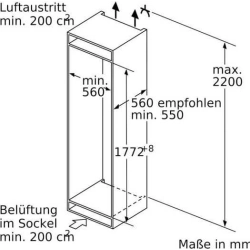 Bosch -KIR81AFE0 Serie | 6 Einbau-Kühlschrank-