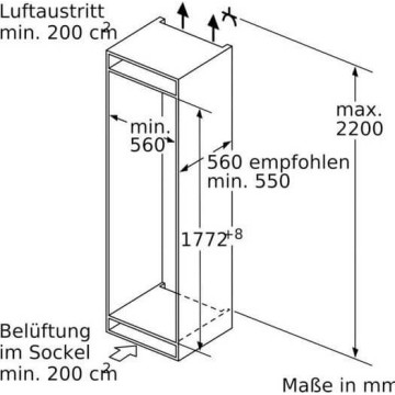 Bosch KIR81AFE0 Serie | 6 Einbau-Kühlschrank -