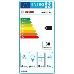 Bosch-DFS067A51 Flachschirmhaube Silbermetallic 60 cm-