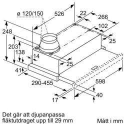 Bosch -DFM064A51C Flachschirmhaube Silbermetallic-
