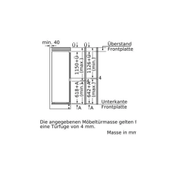 Siemens -KI87SADE0H iQ500 Einbau-Kühl-Gefrier-Kombination mit