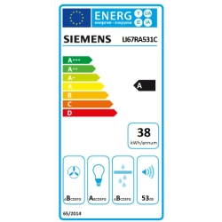 Siemens -LI67RA531C iQ300 Flachschirmhaube 60 cm silbermetallic-