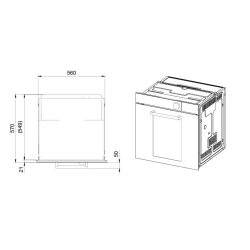 Samsung-NV75T9979CD NV9000 Ofen 75L, Dual Cook Steam, graphite