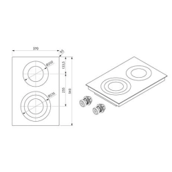 Bora-40.002.235 PKC3 HiLight-Glaskeramik-Kochfeld, Professional