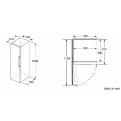 Siemens iQ500 Freistehender Kühlschrank 186 x 60 cm Edelstahl
