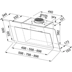 Franke Elektrogeräte Franke Neo FNO 605 BK Glas schwarz