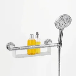 Hansgrohe 26328400 Unica Comfort Haltegriff mit Ablage und