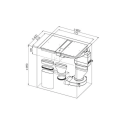 Bora-Kochfeldabzugssysteme Classic 2.0 Set: CKA2AB und 2 ×