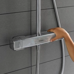 Croma E 1jet Showerpipe mit Thermostat 