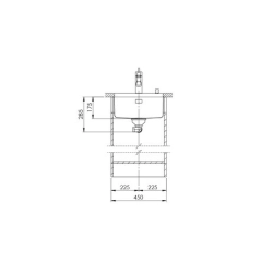 Suter Becken Vantis V 40U Unterbau-Becken 45 cm: