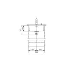 Suter Becken Vantis V 45U Unterbau-Becken 50 cm: