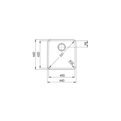 Suter Becken -10.103.958 Vantis VX 40U Varix Unterbau-Becken 45