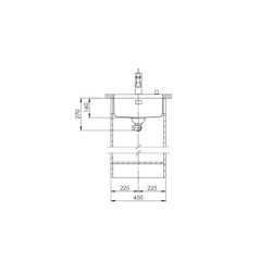 Suter Becken -10.103.958 Vantis VX 40U Varix Unterbau-Becken 45