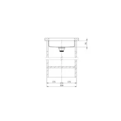 Suter Becken -Suter Vantis V 11U Unterbau-Becken 35 cm-