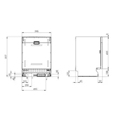 Samsung DW60A8060IB/ET Einbau-Geschirrspüler EGS110 -