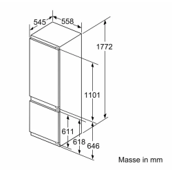 Bosch KIS87ADE0H Einbau Kühl- und Gefrierkombination
