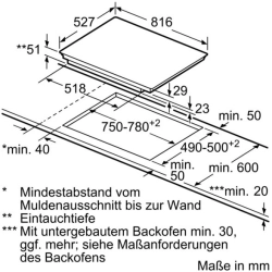 Bosch PXY875DC1E Serie | 8, Autarkes Kochfeld schwarz Table